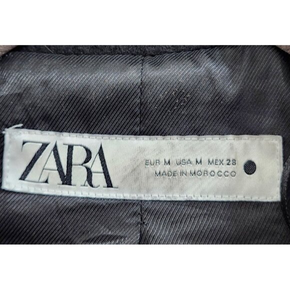 ZARA WOOL BLEND COAT WITH TOGGLES LIMITED EDITION BLACK SIZE M REF. 3057/783 - Picture 12 of 15